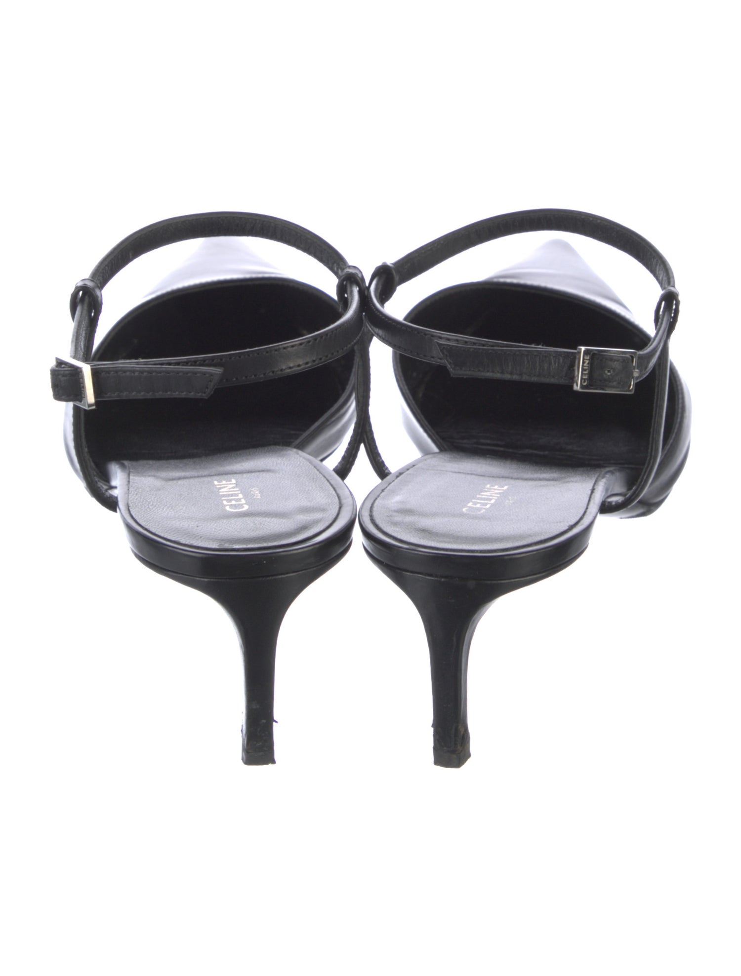 Celine Leather Slingback Pumps